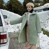 Nouveau manteau de cachemire d'hiver manteau long en vrac dames faites manteau en peau d'agneau femmes grande taille mode imitation peau de mouton 201216