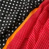 Sciarpa di design da donna invernale Scialle rosso nero a pois Patchwork Sciarpe Hijab primaverili Foulard Bandana morbida 180x90 cm