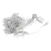 600LED raam gordijn string fee lichte bruiloft kerstfeest decor (warm wit) hoogwaardige materiaalstrings verlichting