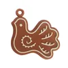 611 PCS Gingerbread Man Christmas الحلي الغزلان ثلج شجرة الشجرة قلادة ديكور سنة ديكور حفلة Y201020