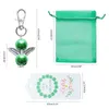 Irish St. Patrick's Day Green Angel Pendant Keychain Thank You Tags Gift Candy Bags Party Supplies Favors JK2101XB