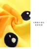 Toalla pequeña de pato amarillo, cómoda, suave, linda cara de pato de dibujos animados para niños y adultos, lavado de cara, cuadrado pequeño