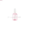 30ml50ml 50/100pcs Empty PET Travel Spray Bottle, DIY Pink Refillable Convenient Mist Container,Portable Clear Cosmetics Packagehigh qualtit