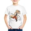 Impressão dos desenhos animados Crianças engraçadas t - shirts Miúdos Moda verão manga curta tees meninos / meninas casuais tops roupas de bebê g1224
