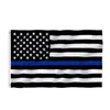 2020 direct usine en gros 3x5Fts 90cm x 150cm agents d'application de la loi USA police américaine mince ligne bleue drapeau