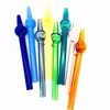 Nuevo Mini Nector Collector Estilo de pluma de color Colectores de Nector Tubo recto Vidrio Pyrex Quemador de aceite Pipas Accesorios para fumar Paja Dab