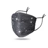 Designeres full rhinestone bling face mask för kvinnor fest nattklubb vintage kristall charmiga masker tillbehör gratis frakt