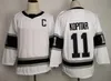 MI08 2023 Odwrotne retro fioletowe 11 Anze Kopitar Hockey Jerseys 8 Drew Doughty 99 Wayne Gretzky Black Jersey Alternate Classic White 22 Kevin Fiala Black Mens S-XXXL