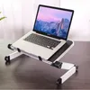 Aluminum Alloy Laptop Portable Foldable Adjustable Laptop Desk Computer Table Stand Tray Notebook Lap PC Folding Desk Table216E