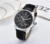 Top quality men's watch boss all pointer features chronograph quartz watch leather strap men's casual stopwatch Monte Lu248u