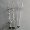 7 İnç Temizle Pyrex Cam Yağ Brülör Borular Tütün Boru Cam Boru için Dab Rigs SW61 Sigara