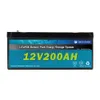 OEM 배터리 LiFePO4 12V 200Ah 리튬 철 인산염 배터리 팩 12V 100Ah 200Ah 300Ah 저장 배터리