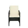 TOPMAX 5-Piece Rattan Outdoor Patio Furniture Set US stock a43 a57
