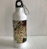 Garrafa de água de alumínio revestida de 500ml Ao ar livre Garrafa portátil de esportes Grande capacidade de aço inoxidável Caneca 4 estilos Kka8317