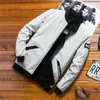 캐주얼 윈드 브레이커 재킷 남자 스프링 가을 스탠드 목탄 폭격기 재킷 남자 슬림 한 얇은 야구 재킷 지퍼 코트 201128