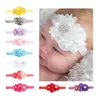 2020 nouvelle dentelle bébé bandeau Chic dentelle mélange 4 fleur princesse filles bandeau cheveux arc bébé fille enfants cheveux accessoires