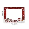 Decorazioni natalizie Merry Po Booth Frame Babbo Natale Bicchieri di carta Puntelli per feste Xmas Family Pobooth Decor Kerst Decorazione per la casa