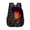 Un incroyable sac à dos d'impression de garçon noir Afro Brown Kids Kindergarten Sac à dos Sacs d'école pour enfants Dessin animé Sac pour tout-petits Enfants Bookbag LJ201225