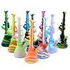 New machine gun shape ak47 unbreakable smoking water pipe silicone bongs glass pipes shisha hookah oil burner pipe heady