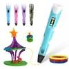 3D -skrivare Pen LED -skärm DIY -utskrift Inget ABSPLA -filament Förpackar Creative Toy Gift For Kids Design 3D Pen Ritning med USB -kabel W73039227