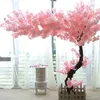 105CM Encryption Cherry Blossom Branch Artificial Silk Flower 3 Fork Sakura String For Wedding Background Wall Decoration 10 Pcs