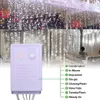 Meilleur 1200-LED Lumière Blanche Chaude Romantique De Noël De Mariage Décoration Extérieure Rideau Chaîne Lumière US Standard Blanc Chaud ZA000935