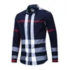 Chemises à carreaux pour hommes boutonné t coupe régulière à manches longues flanelle chemise décontractée hommes veste manteau hauts pour hommes grande taille FM1992400