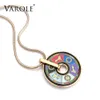 VAROLE New Style Necklace for Woman Bohemia Classic Vintage Ethnic Necklaces & Pendants For Women Suspensions Round Snake Chain