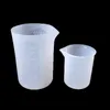 DIY Moule Faire Tasse À Mesurer Silicone Sans Poignée Compter Tasses Gradué Lavage Libre Mesure Pot Dosage Conteneur 4 6ky N2