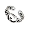 Vintage Letter Open Ring Vintage Women Girl Letter Finger Ring Jewelry Accessories for Gift Party High Quality