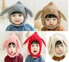 Chapéu de pelúcia com orelhas de coelho para bebê gorro de inverno gorro protetor de orelha protetor de orelha para bebê DB358