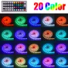 Newest Design 40W 12V-5050RGB 44 Keys 10 Meters 300 Lights Dimmable Waterproof Light Strips Top-grade material Lights Strip