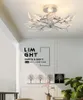 Modern Minimalistisk LED Living Room Taklampor Matsal Sovrum Kreativa Akryl Taklampor Snygg Personlighet Kandelier Ljus