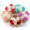 6 Iron Basket Roses Gift Box Soap Flowers Valentines Day Gifts For Women Artificial flowers XD24385