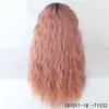 Ombre cor sintética Remy Hair Lace Front Wig HD Simulação Frontal de renda transparente perucas de cabelo humano 181011-1b-t1532