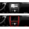 Center Console Navigation Frame Luftkonditionering Stor skärm Röd kolfiber för Ford Mustang 2009-2013 Interiörtillbehör
