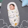 Saco de dormir para bebé Diseño de almohada en forma de nacimiento portátil Cochecito Manta de algodón Pañal Swaddle Sleepsack Cocoon para 0-6M 220209