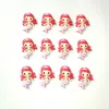 100pcslot Cute mermaid rubber cartoon flatback DIY rainbow crown hair bow accessories shower decoration Center Crafts Y2007101393267