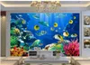 3D Stereo Underwater World Wallpapers Tropical Fish TV Hintergrund Wand Wandbilder Wallpaper für Wohnzimmer