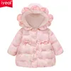 IYEAL flanelle hiver Parkas enfants vestes pour princesse filles chaud épais velours enfants manteau bébé survêtement infantile pardessus 1-4 LJ201125