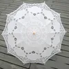 Eleganter Spitzenrefrawa Baumwollsticker Elfenbein Battenburg Spitze Parasol Regenschirm Hochzeitsrebrunda T2001175541441