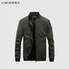 CARANFIER Uomo Giubbotti Autunno Cappotto Giacca sottile Leggero Casual Bomber Esercito di alta qualità Moto Business Slim Fit Giacca a vento 201218