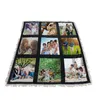 Panel Blanket White Blank Blankets for Sublimation Carpet Square Blankets for Sublimating Theramal transfer Printing Rug fast ship