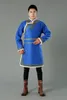 Zima męska garnitur tang długie grube płaszcze mongolskie tradycyjne odzież mężczyzn w stylu narodowym topy azjatyckie sceny