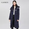 GASMAN veste d'hiver pour femmes parka à capuche marque de mode vêtements chauds patchwork femmes manteaux femme épaisse doudoune automne 003 201202