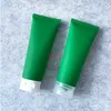 30 Uds 100g tubo vacío suave maquillaje verde crema cosmética loción contenedores de viaje estuche 100ml limpiador Facial Containergood paquete