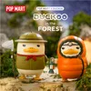 POP MART Duckoo Duck figure in the forest Blind Box Doll Binary Action Figure Birthday Gift Kid Toy LJ201031