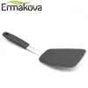 ERMAKOVA 3,9 pouces de large en silicone résistant à la chaleur Turner Spatule Turner flexible Antiadhésif Good Grip Cooking Fish Steak Turner 201118