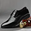 Hot sale-The New PU Leather Fashion Men Business Dress Pointy Black Shoes Oxford Breathable Formal Wedding Shoes