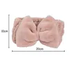 New Solid Color Coral Fleece Soft Bow Headbands Wash Face Headband Women Girls Holder Turban Hairbands Hair Accessories